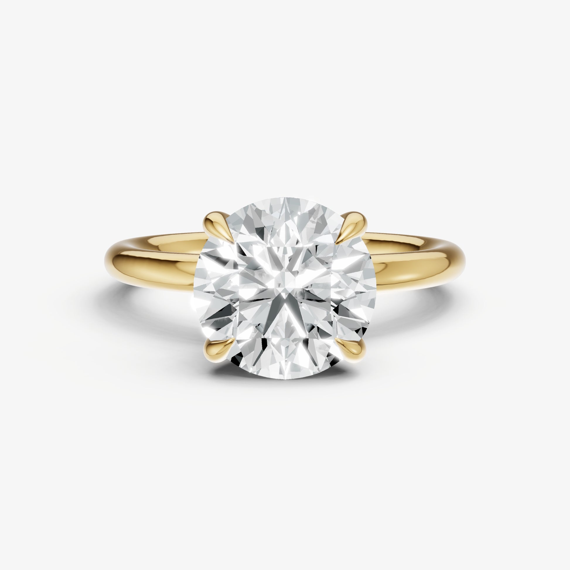 Round Cluster Diamond Engagement Ring