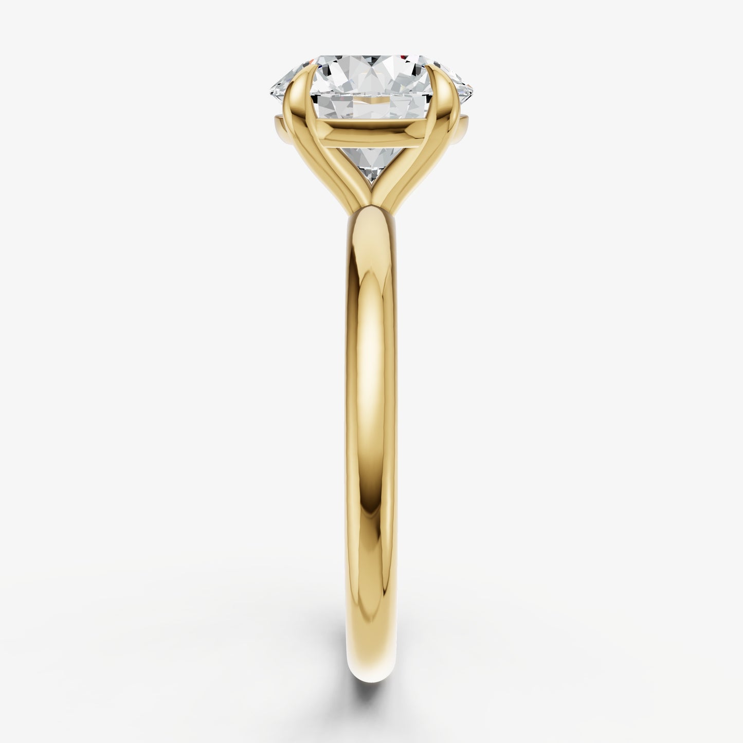 Round Cluster Diamond Engagement Ring