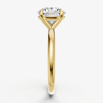 Round Cluster Diamond Engagement Ring