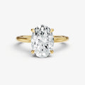 3.03ct Oval Cut Signature Solitaire with Hidden Halo