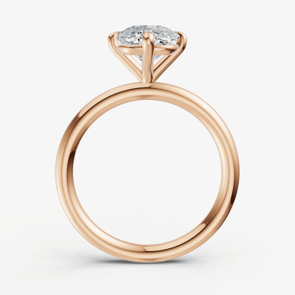 Elongated Cushion Compassss Claw Solitaire