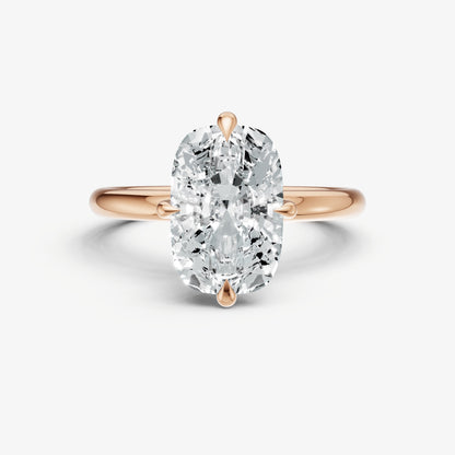 Elongated Cushion Compassss Claw Solitaire