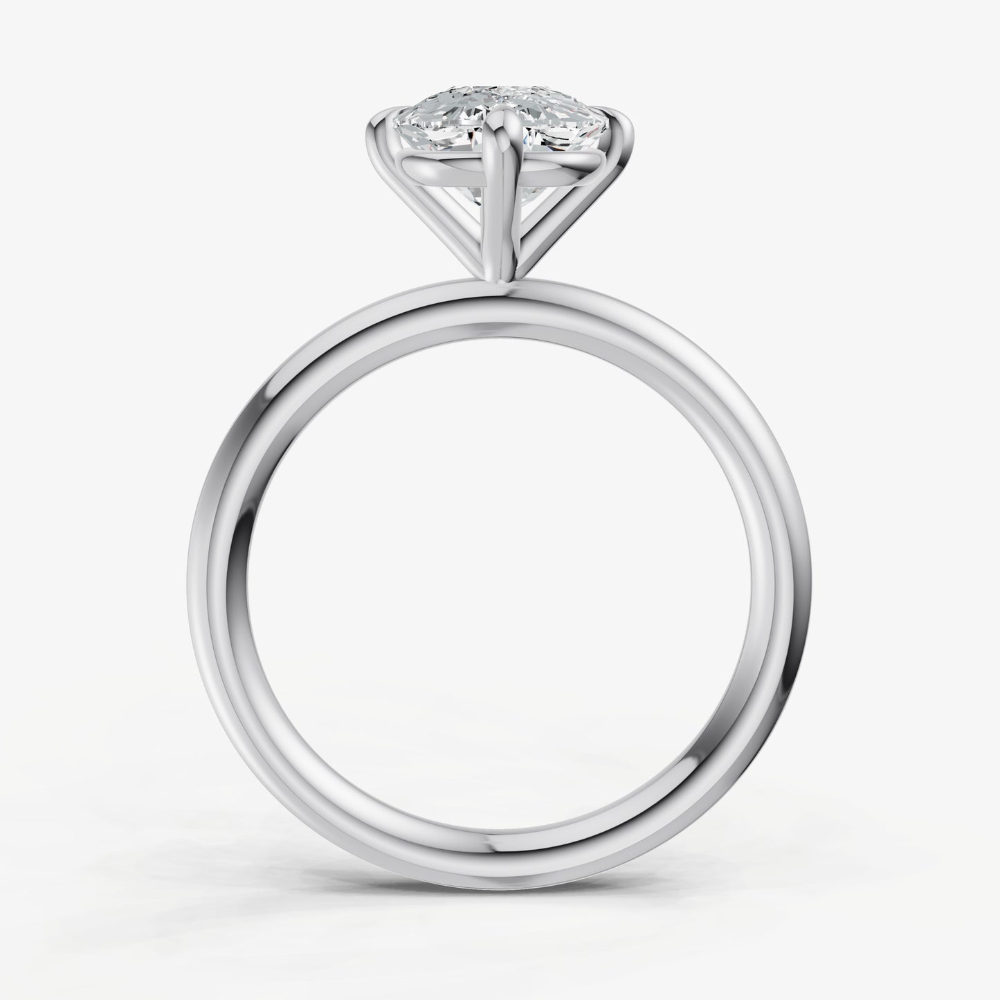 Elongated Cushion Compassss Claw Solitaire