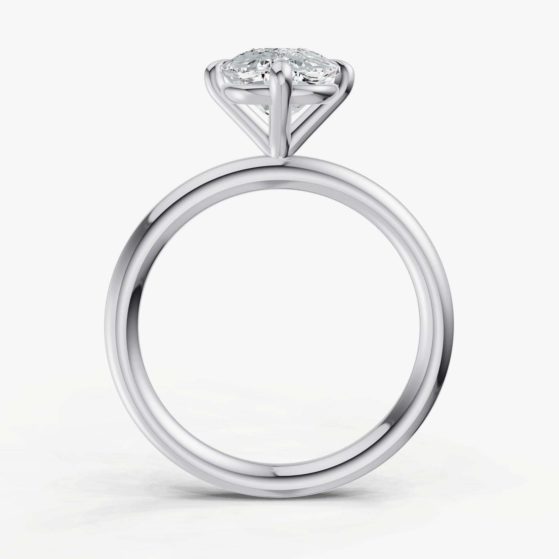 Elongated Cushion Compassss Claw Solitaire
