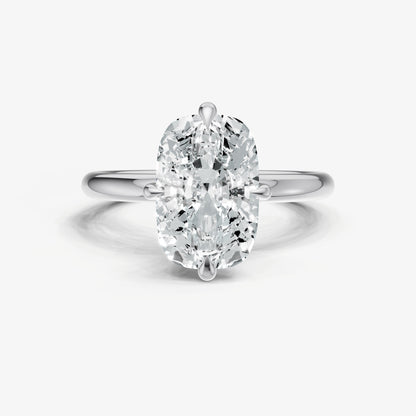 Elongated Cushion Compassss Claw Solitaire
