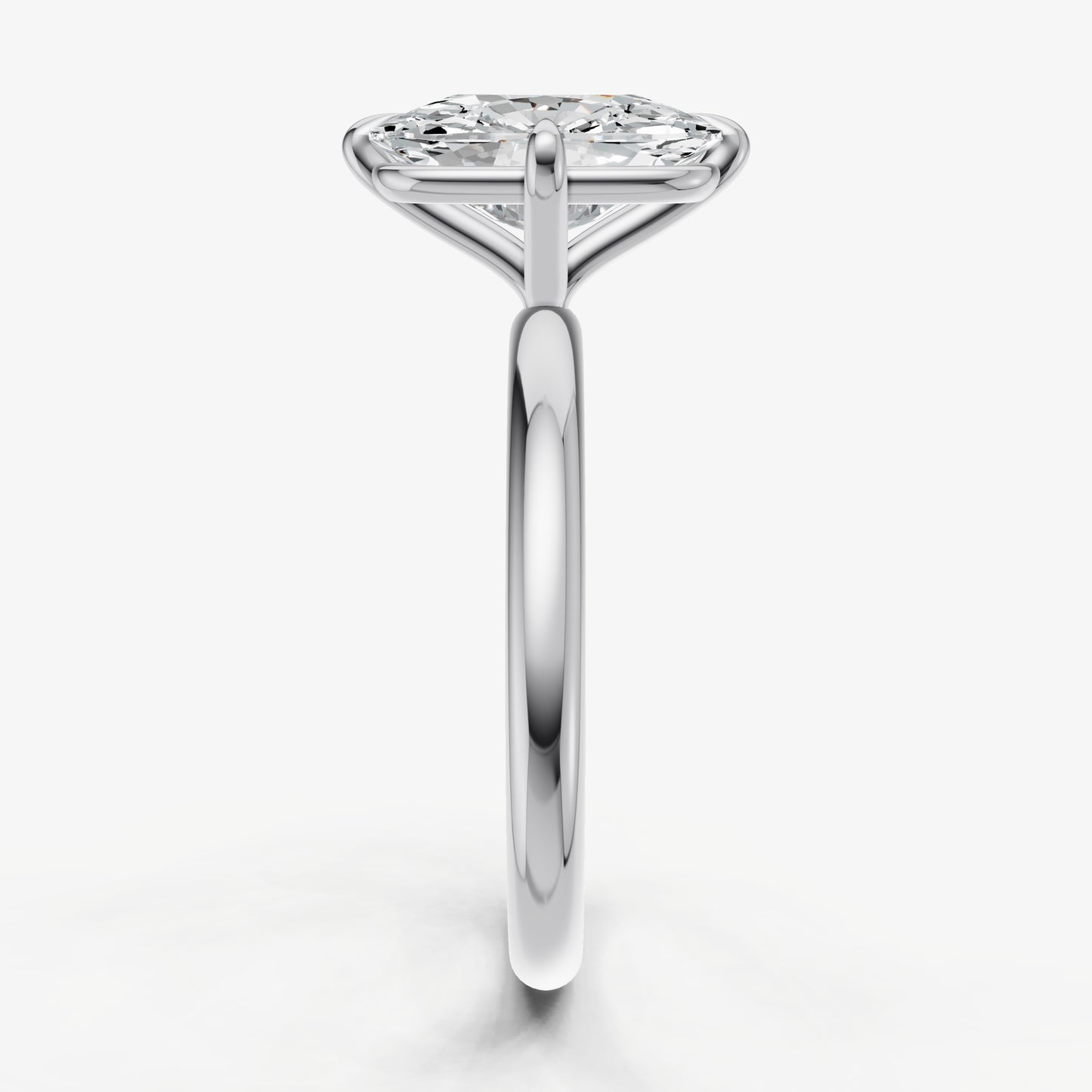 Elongated Cushion Compassss Claw Solitaire