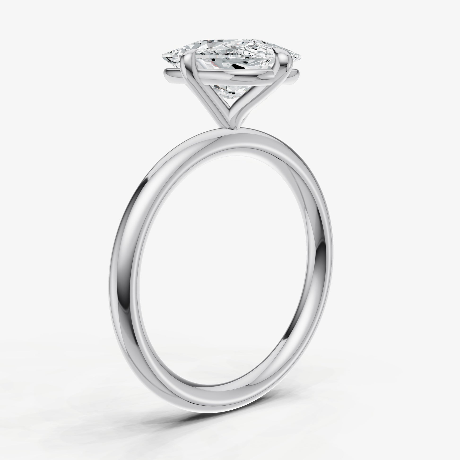 Elongated Cushion Compassss Claw Solitaire