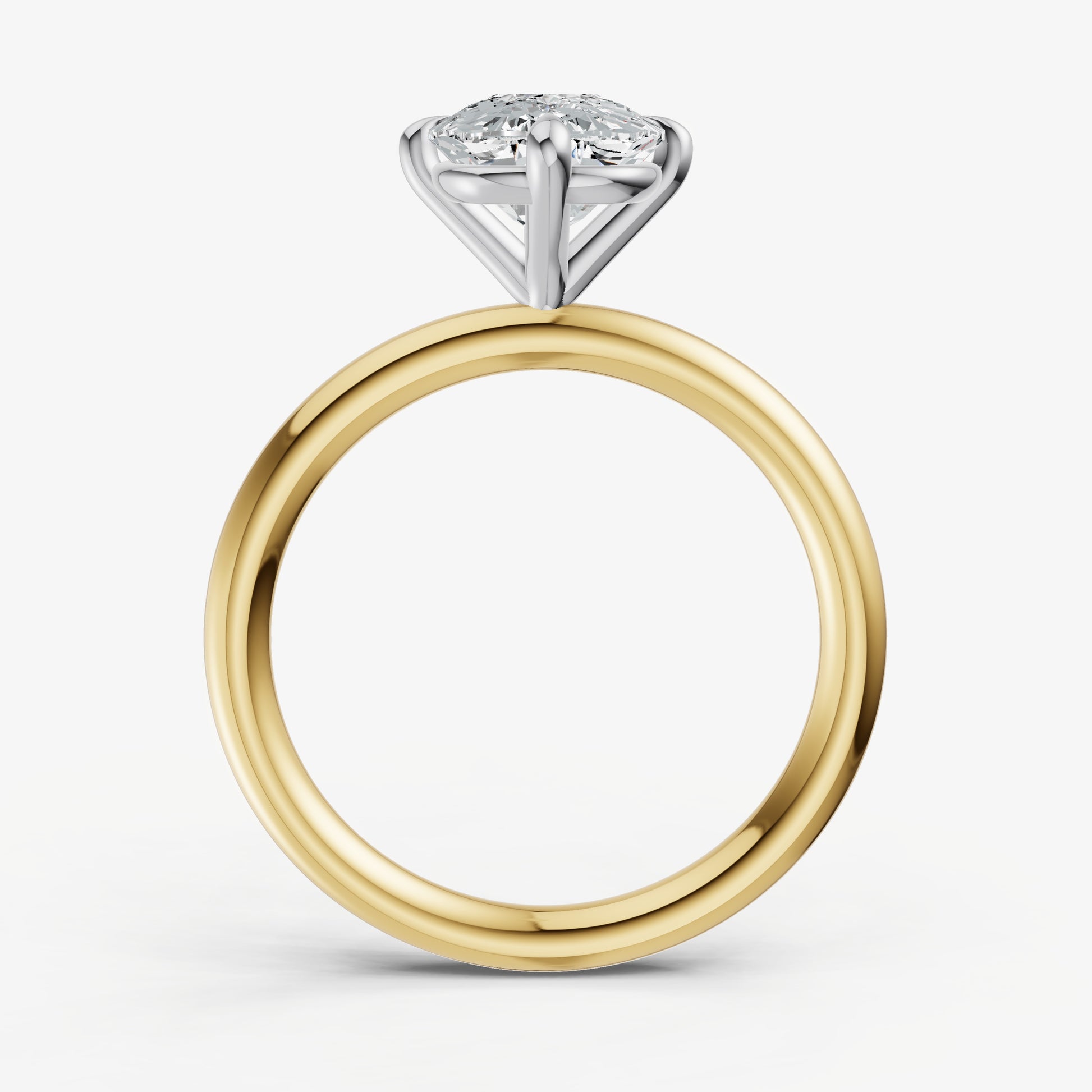 Elongated Cushion Compassss Claw Solitaire