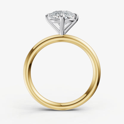 Elongated Cushion Compassss Claw Solitaire
