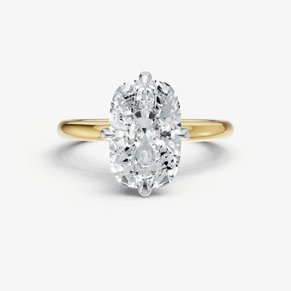 Elongated Cushion Compassss Claw Solitaire
