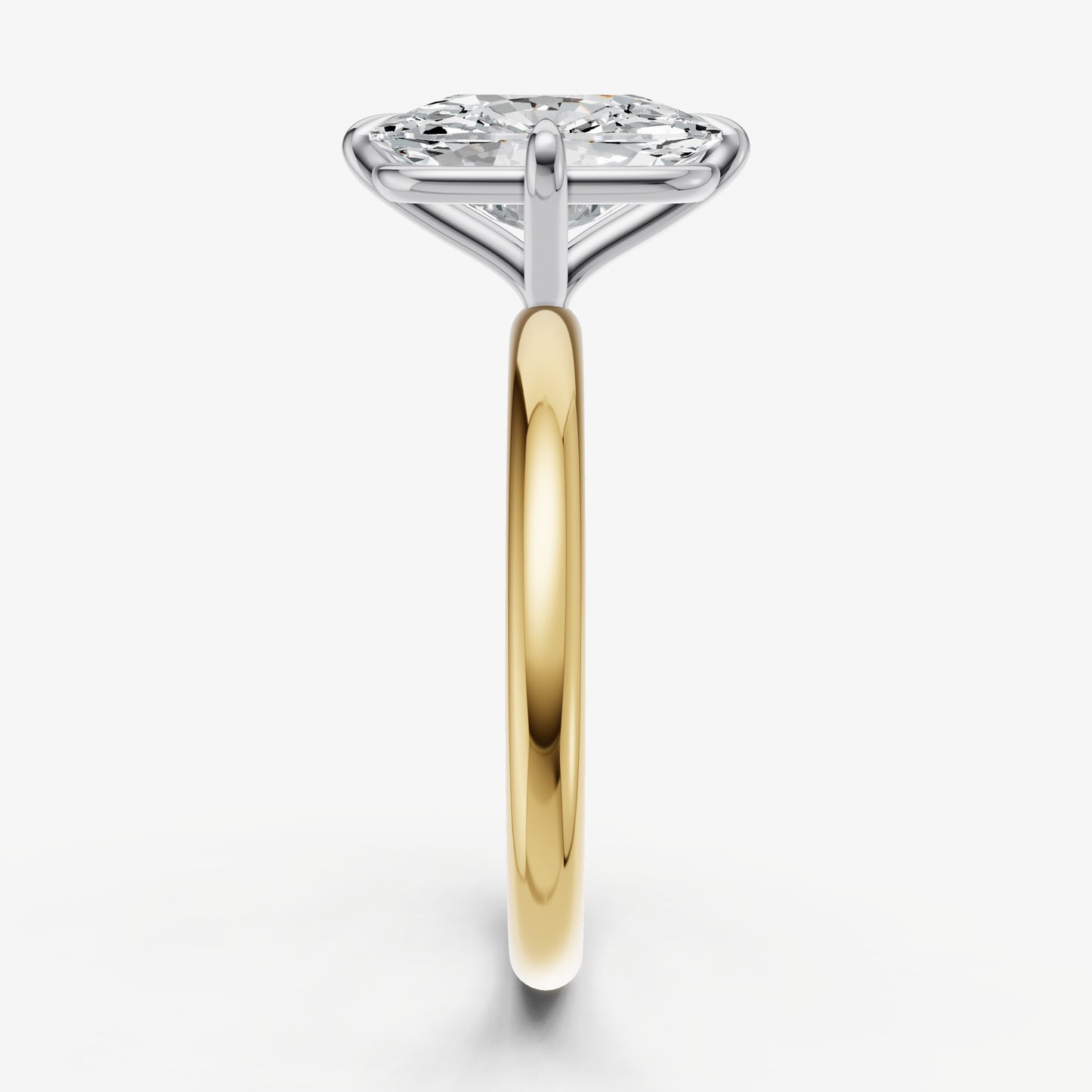 Elongated Cushion Compassss Claw Solitaire