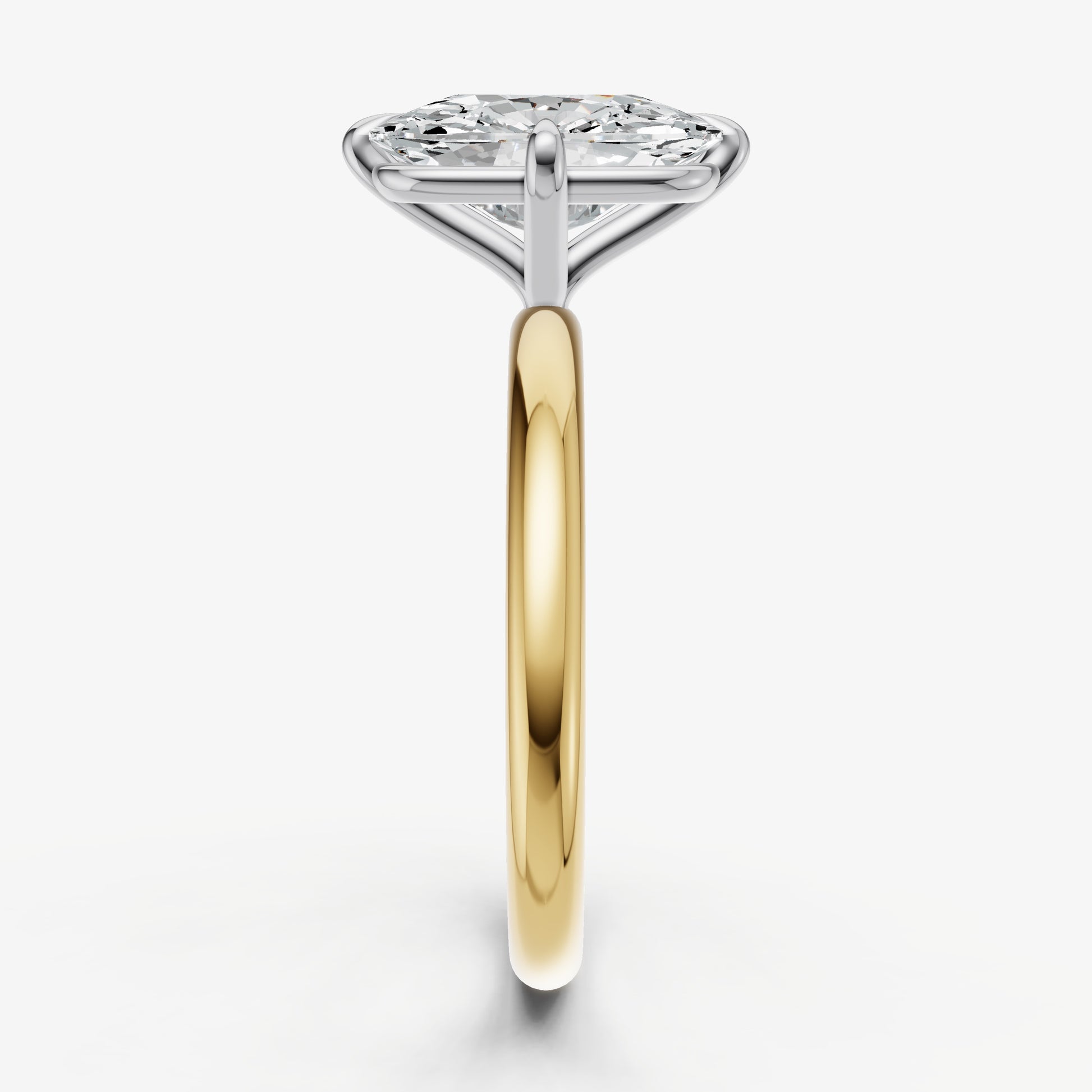Elongated Cushion Compassss Claw Solitaire