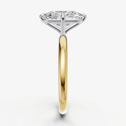 Elongated Cushion Compassss Claw Solitaire