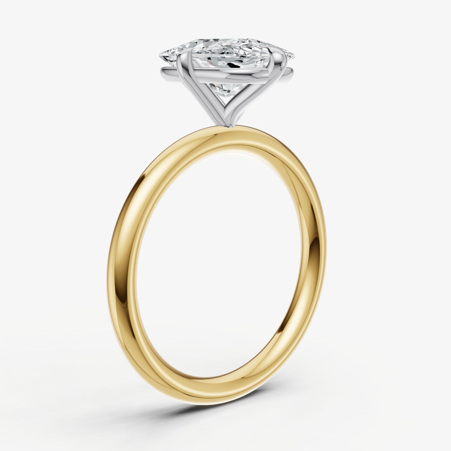 Elongated Cushion Compassss Claw Solitaire