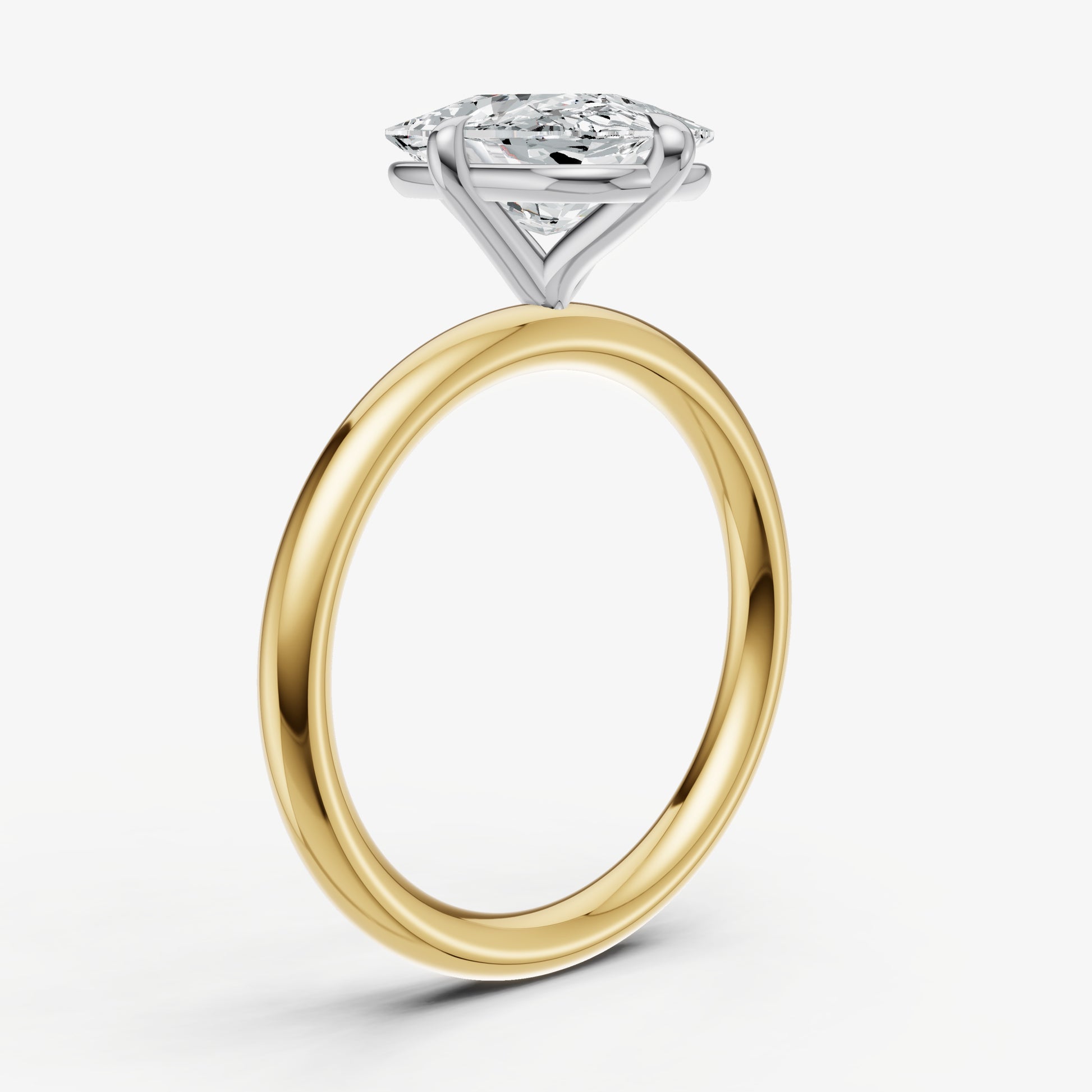 Elongated Cushion Compassss Claw Solitaire