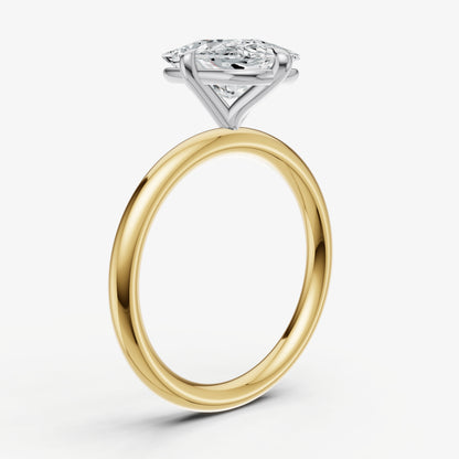 Elongated Cushion Compassss Claw Solitaire