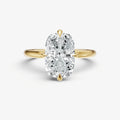Elongated Cushion Compassss Claw Solitaire
