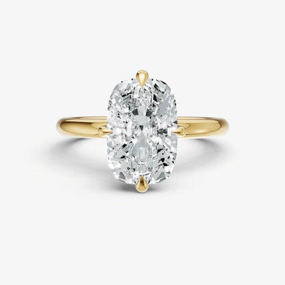 Elongated Cushion Compassss Claw Solitaire