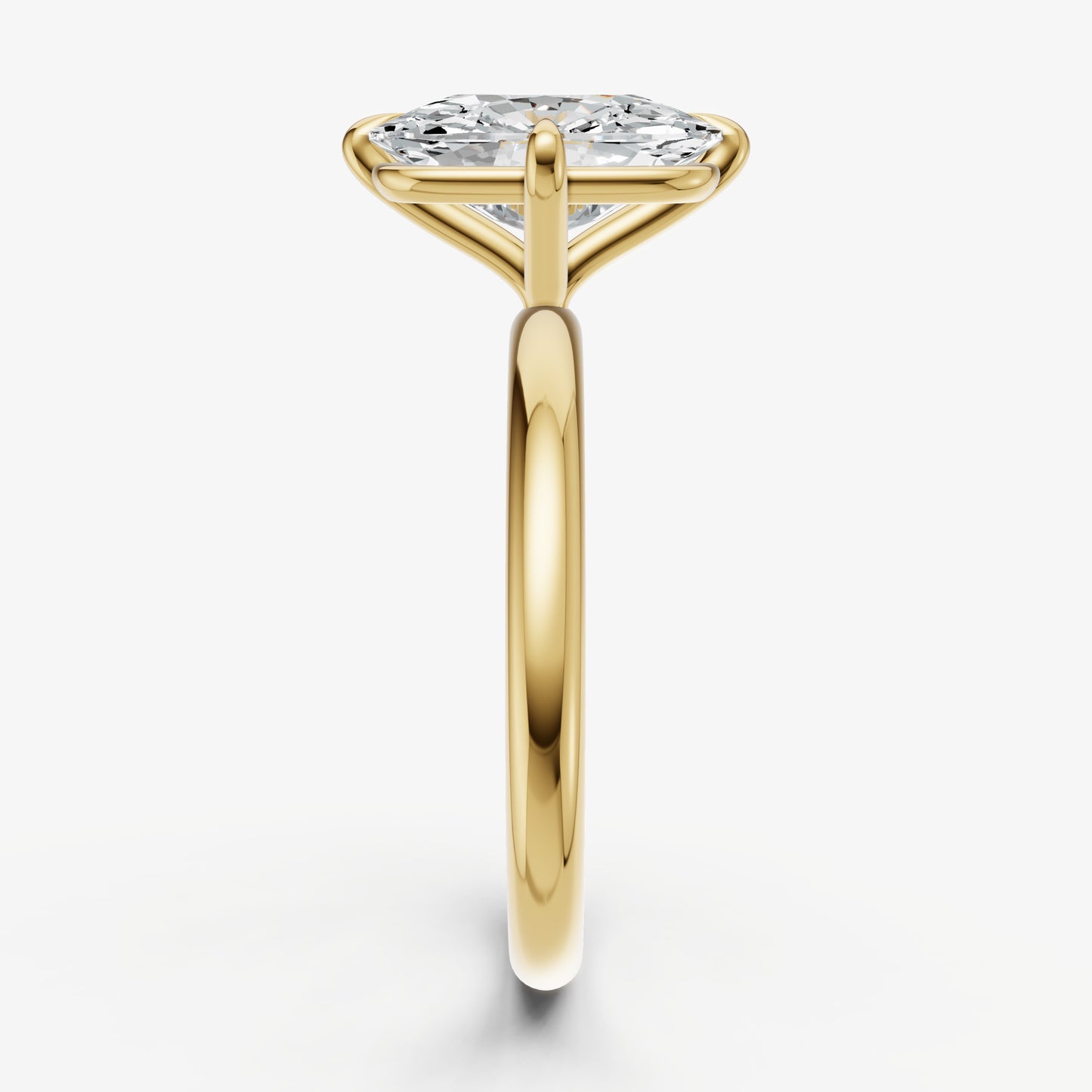 Elongated Cushion Compassss Claw Solitaire