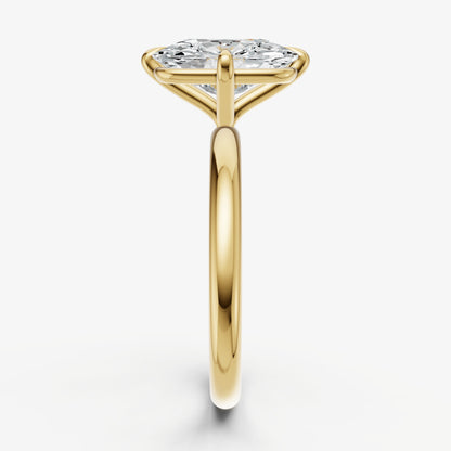 Elongated Cushion Compassss Claw Solitaire