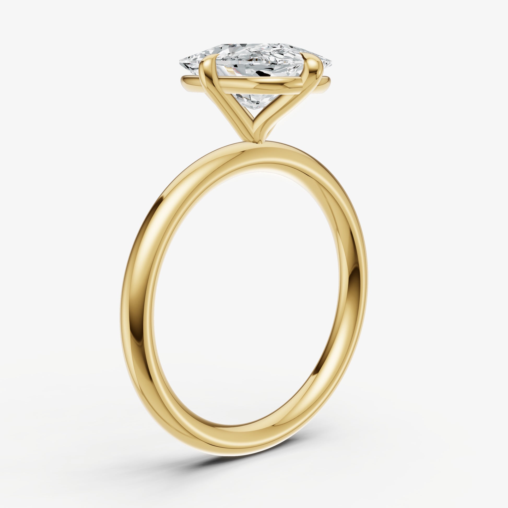 Elongated Cushion Compassss Claw Solitaire