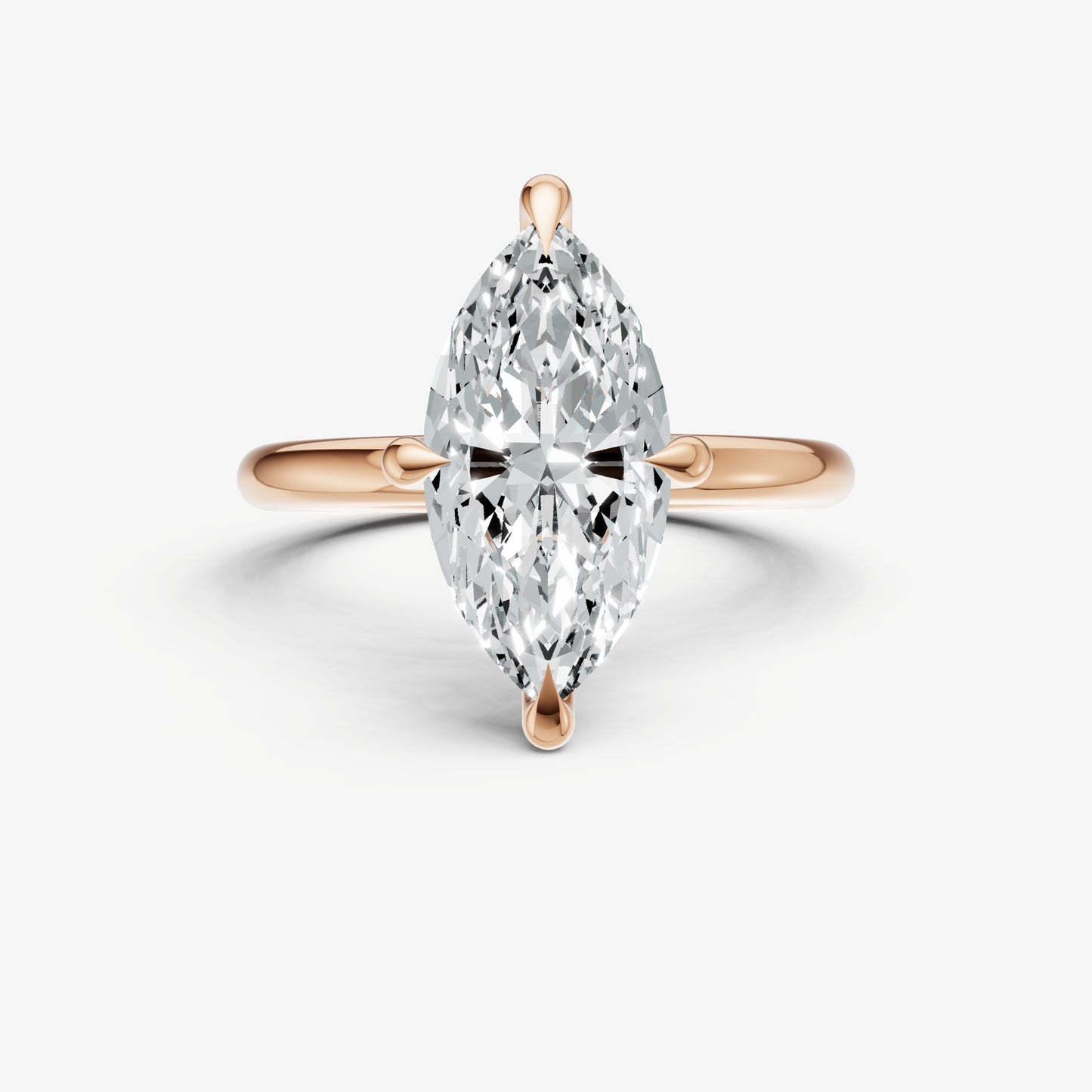 Marquise Compassss Claw Solitaire