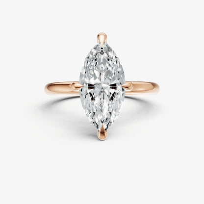 Marquise Compassss Claw Solitaire