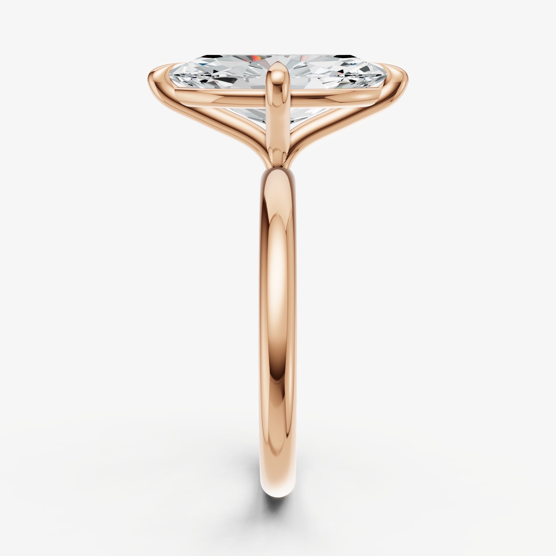 Marquise Compassss Claw Solitaire