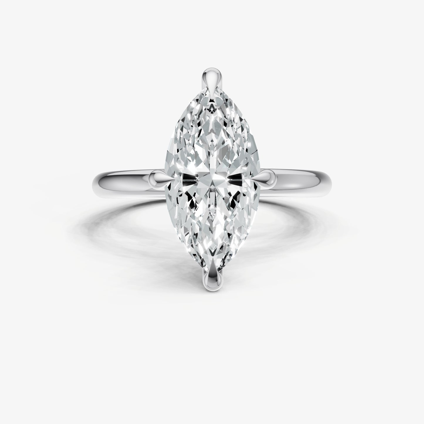 Marquise Compassss Claw Solitaire