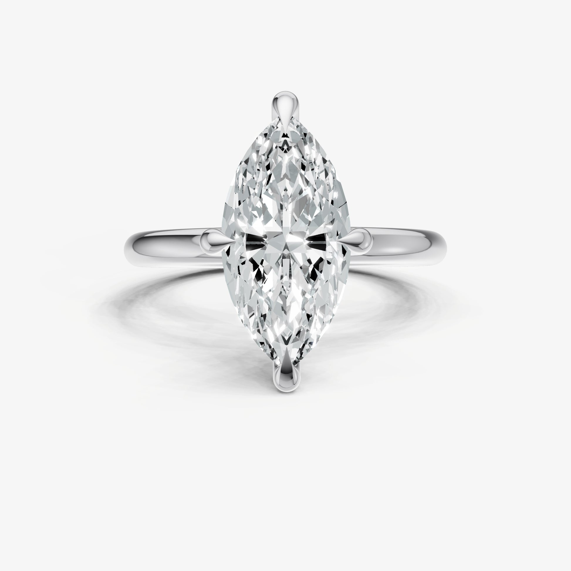 Marquise Compassss Claw Solitaire
