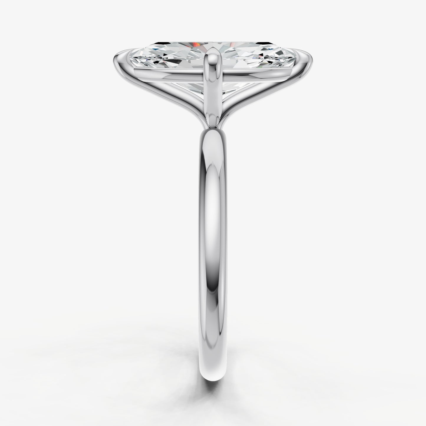 Marquise Compassss Claw Solitaire