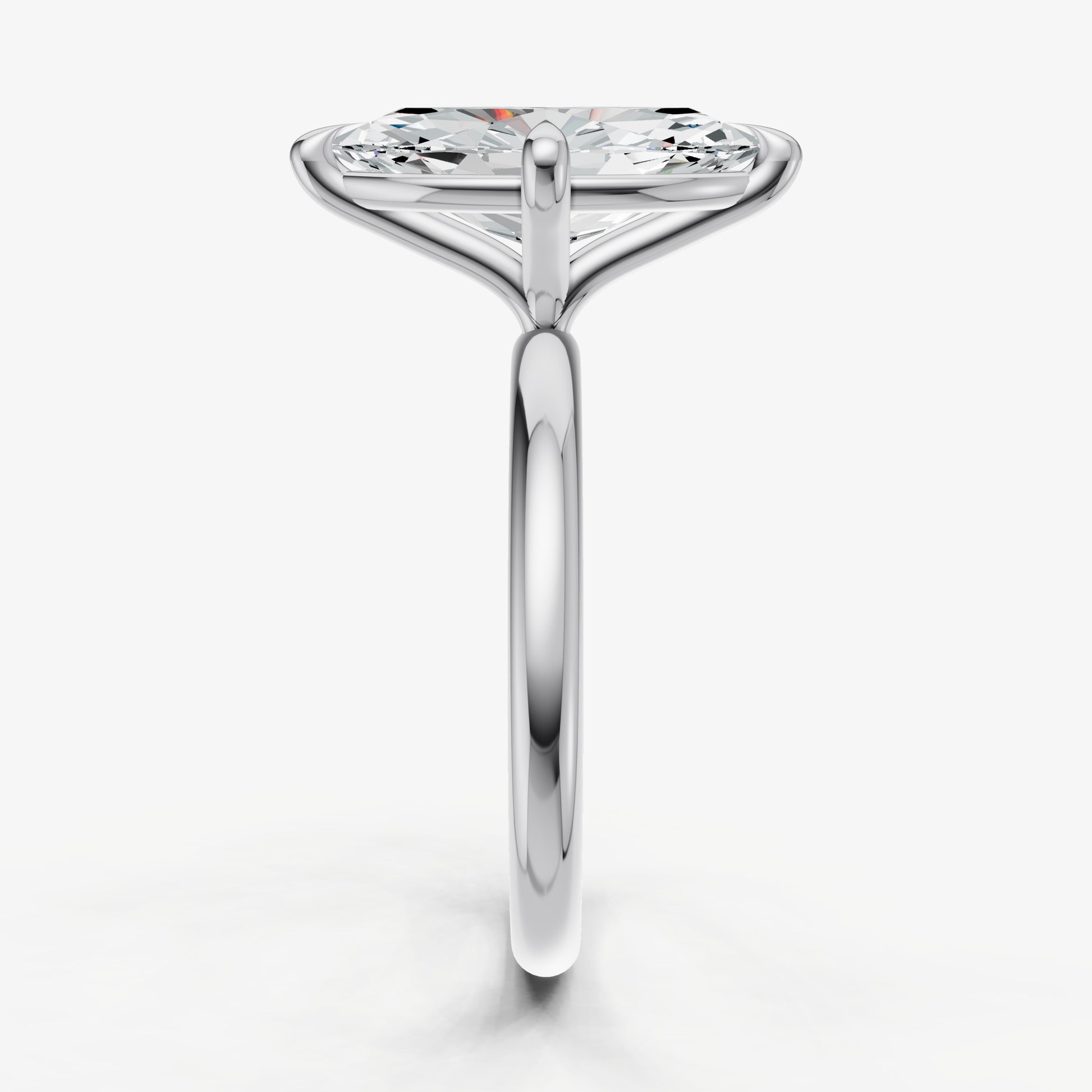 Marquise Compassss Claw Solitaire