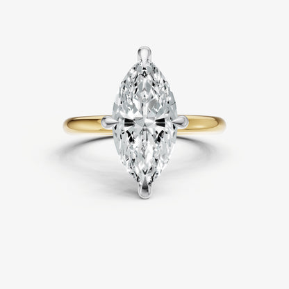Marquise Compassss Claw Solitaire