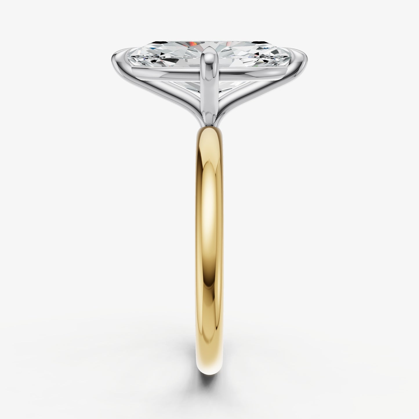 Marquise Compassss Claw Solitaire