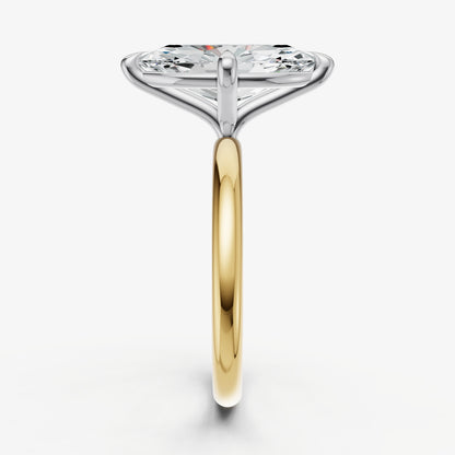 Marquise Compassss Claw Solitaire