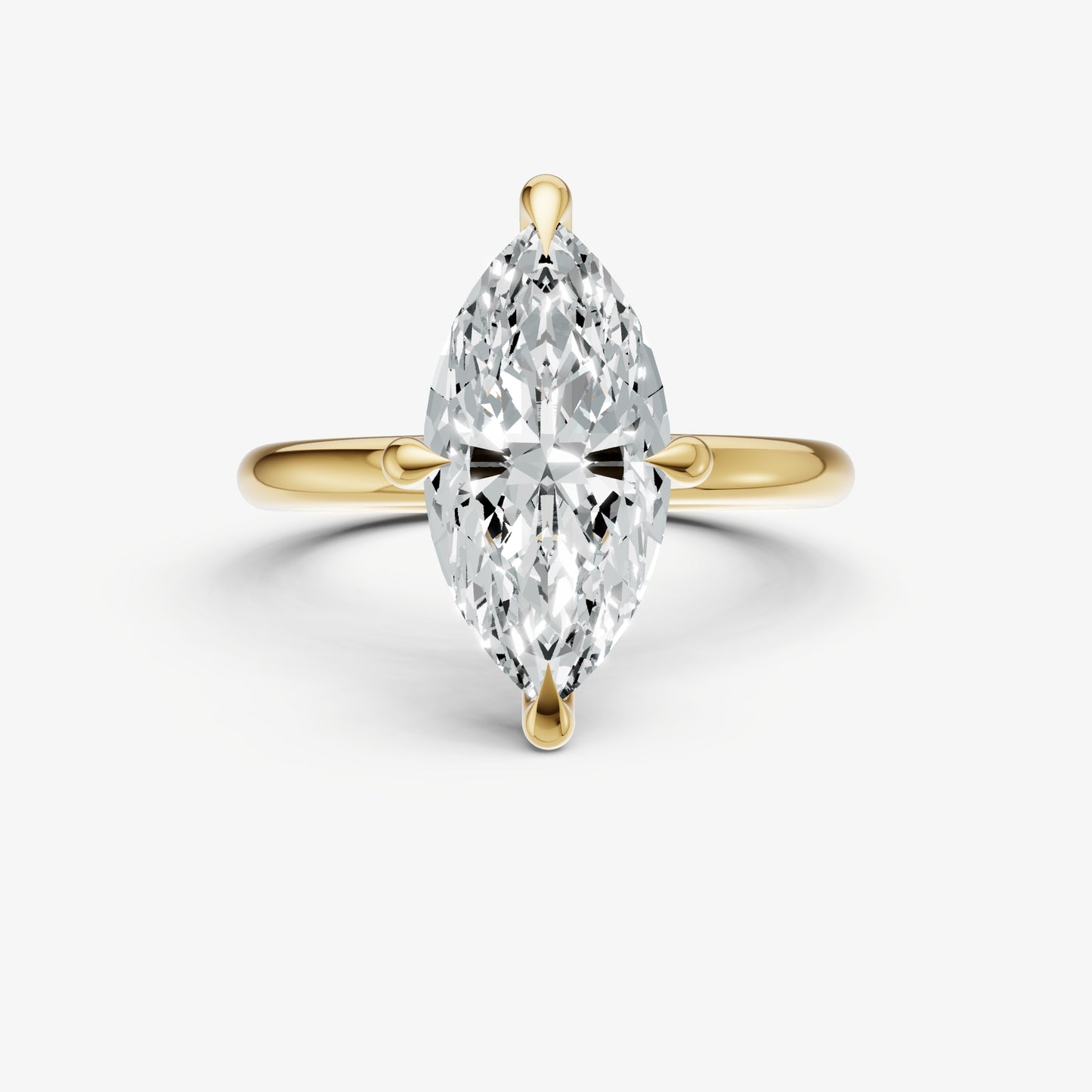 Marquise Compassss Claw Solitaire