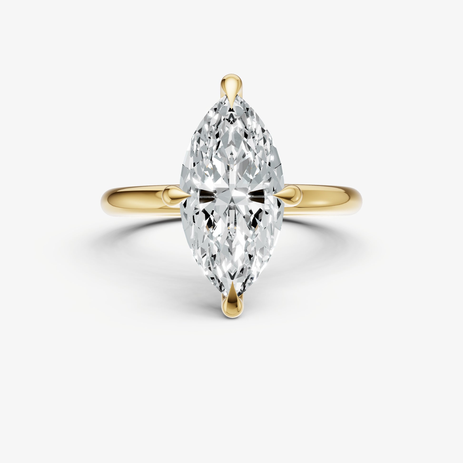 Marquise Compassss Claw Solitaire
