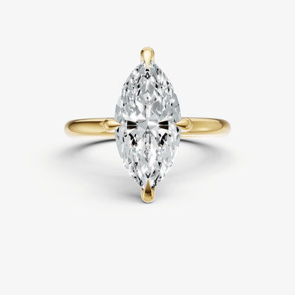 Marquise Compassss Claw Solitaire