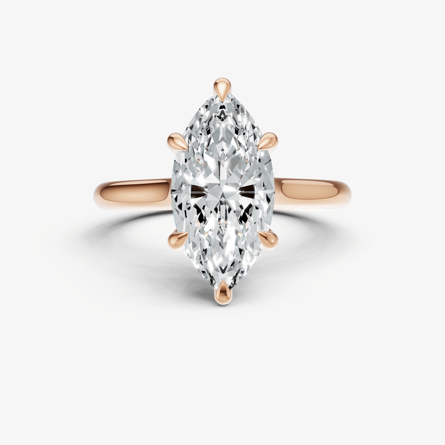 Marquise Cathedral Set Solitaire Engagement Ring