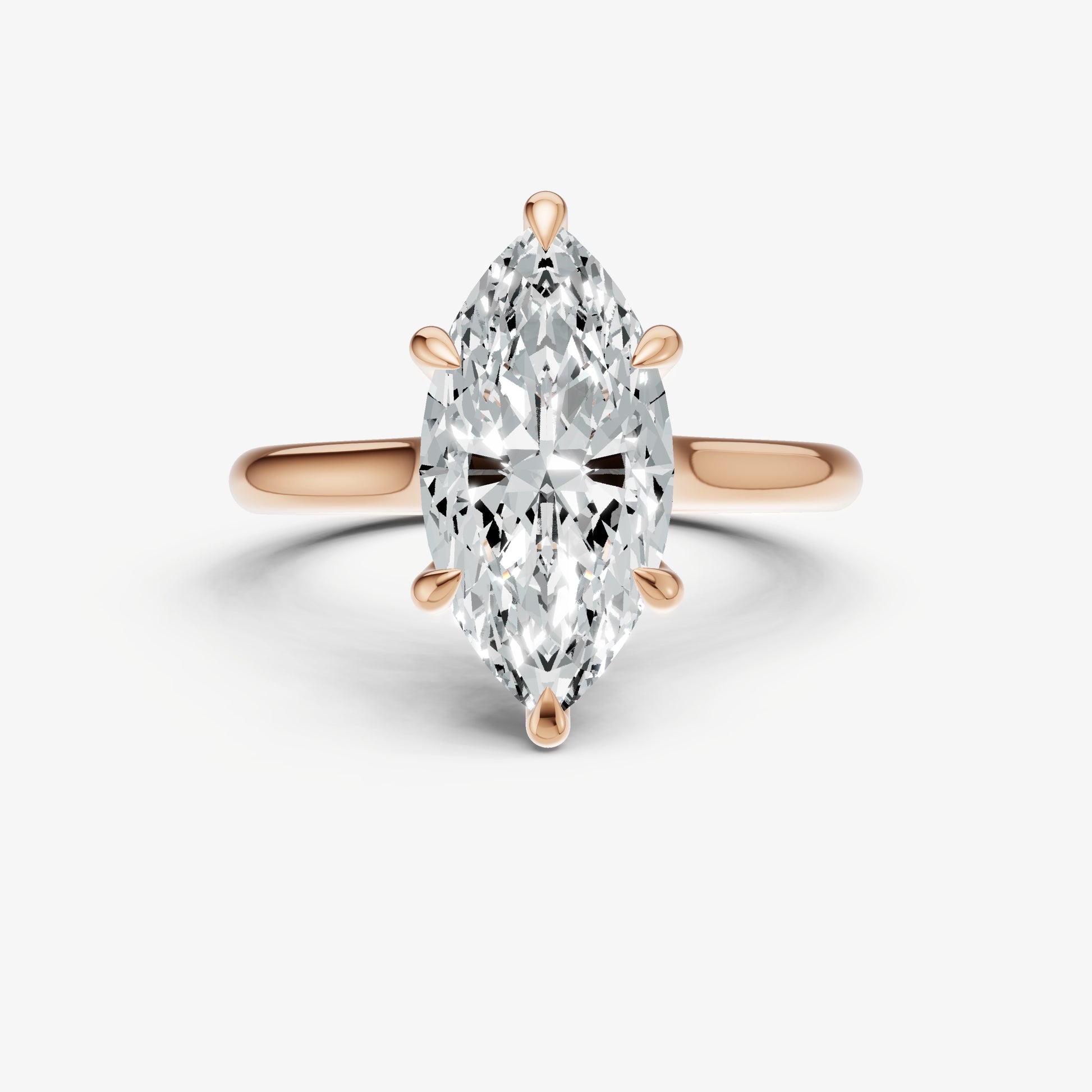 Marquise Cathedral Set Solitaire Engagement Ring