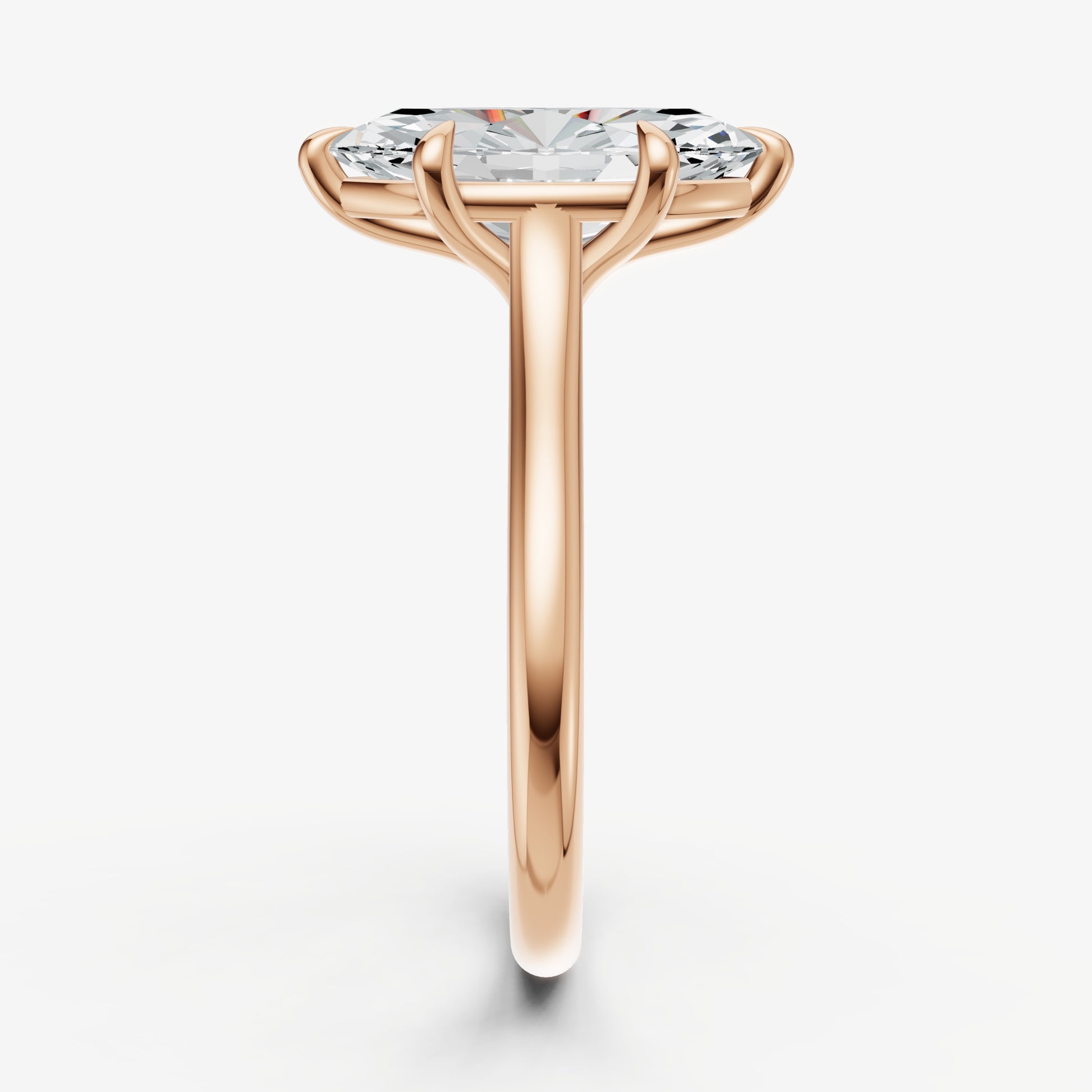 Marquise Cathedral Set Solitaire Engagement Ring