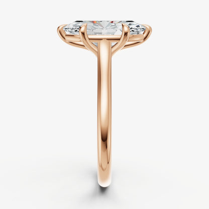 Marquise Cathedral Set Solitaire Engagement Ring