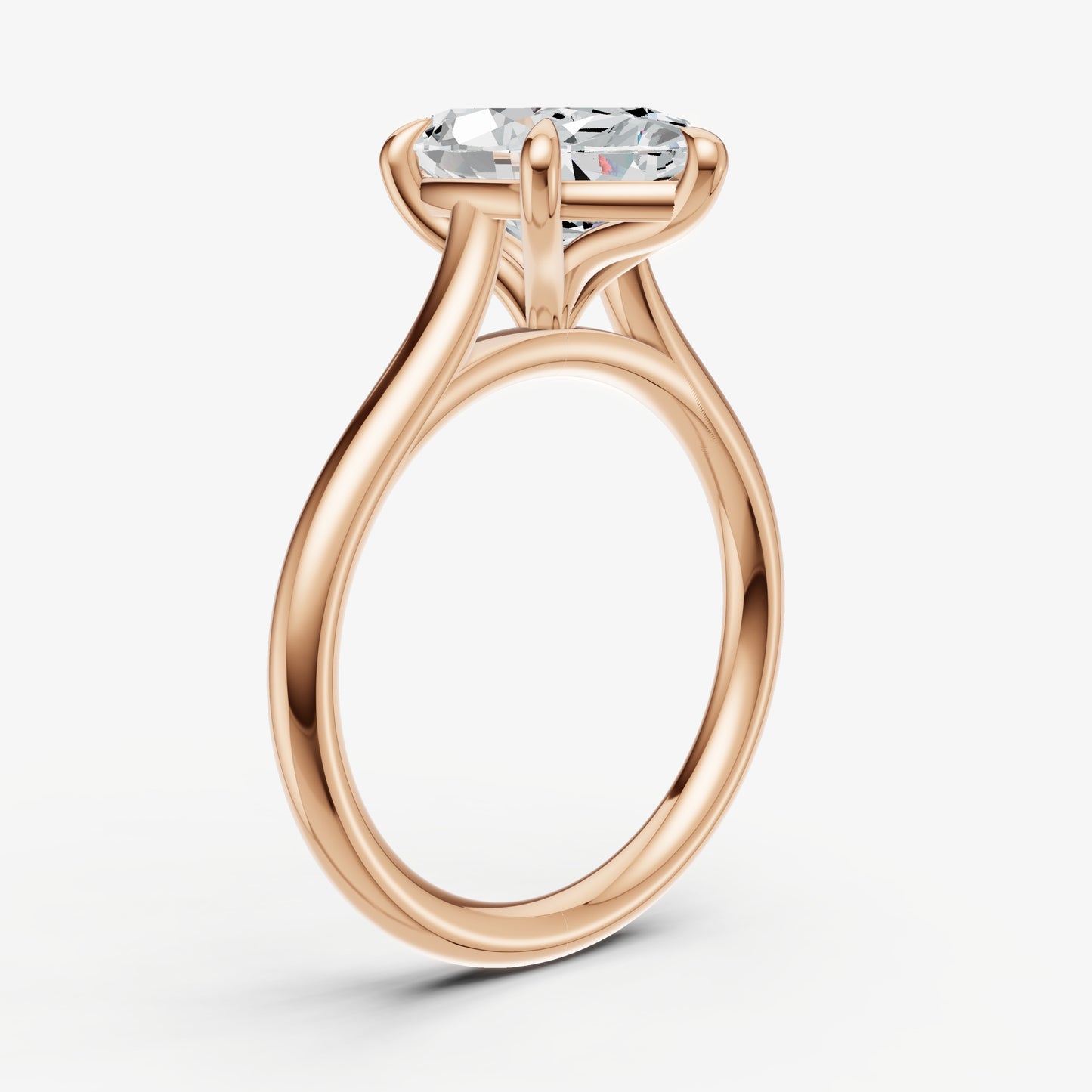 Marquise Cathedral Set Solitaire Engagement Ring