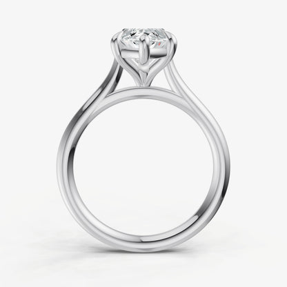Marquise Cathedral Set Solitaire Engagement Ring