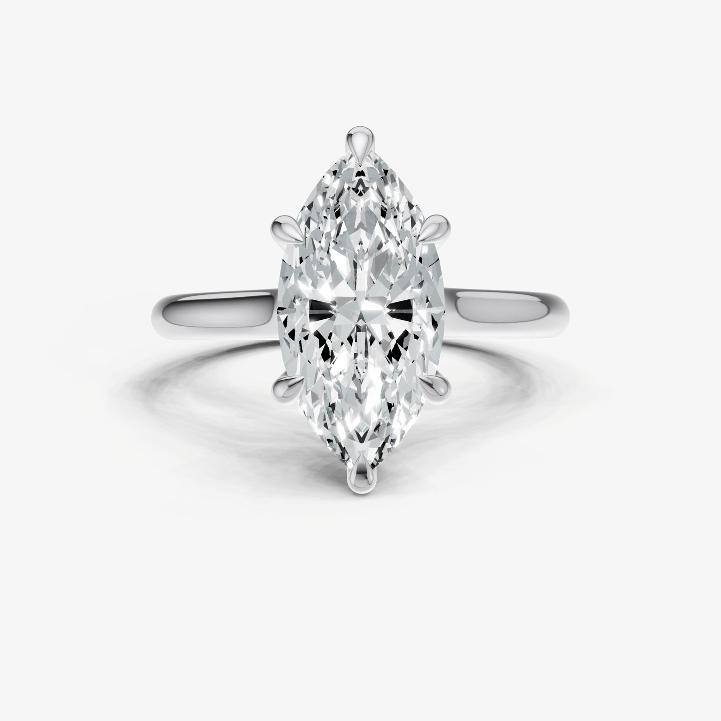 Marquise Cathedral Set Solitaire Engagement Ring