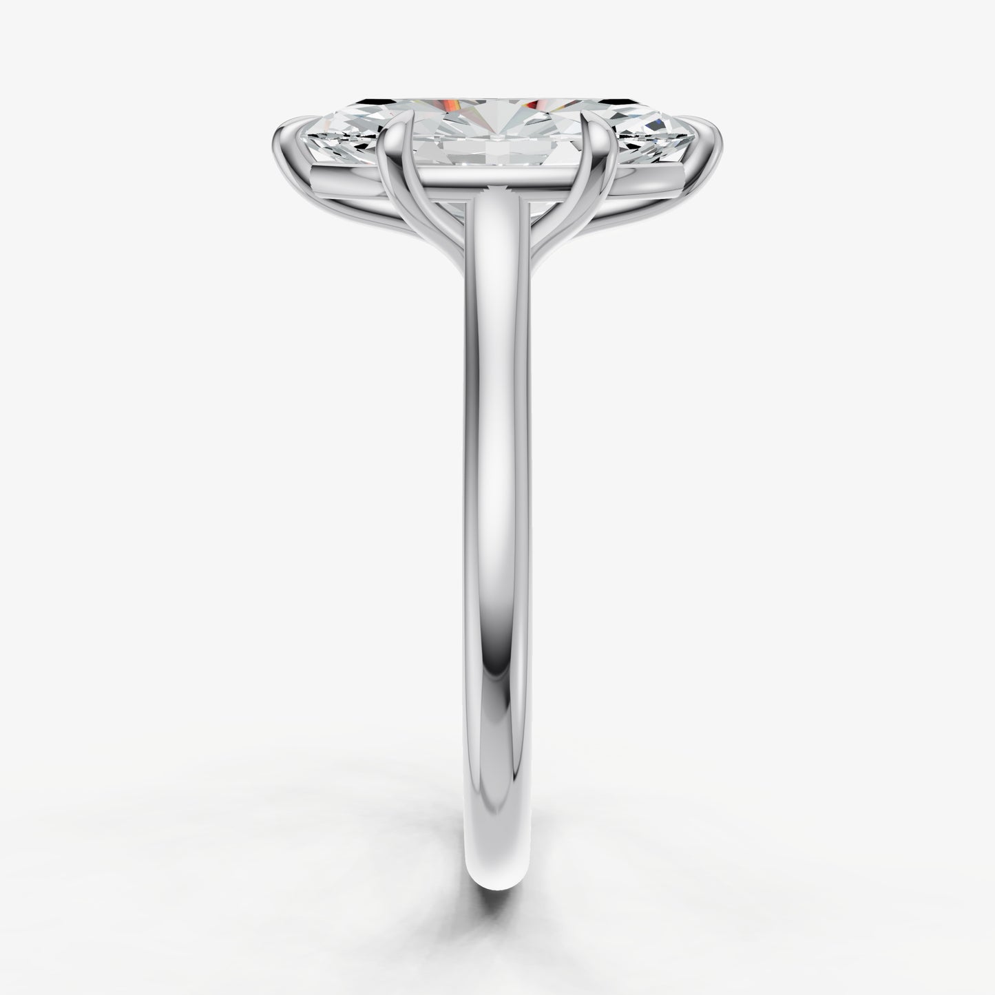 Marquise Cathedral Set Solitaire Engagement Ring