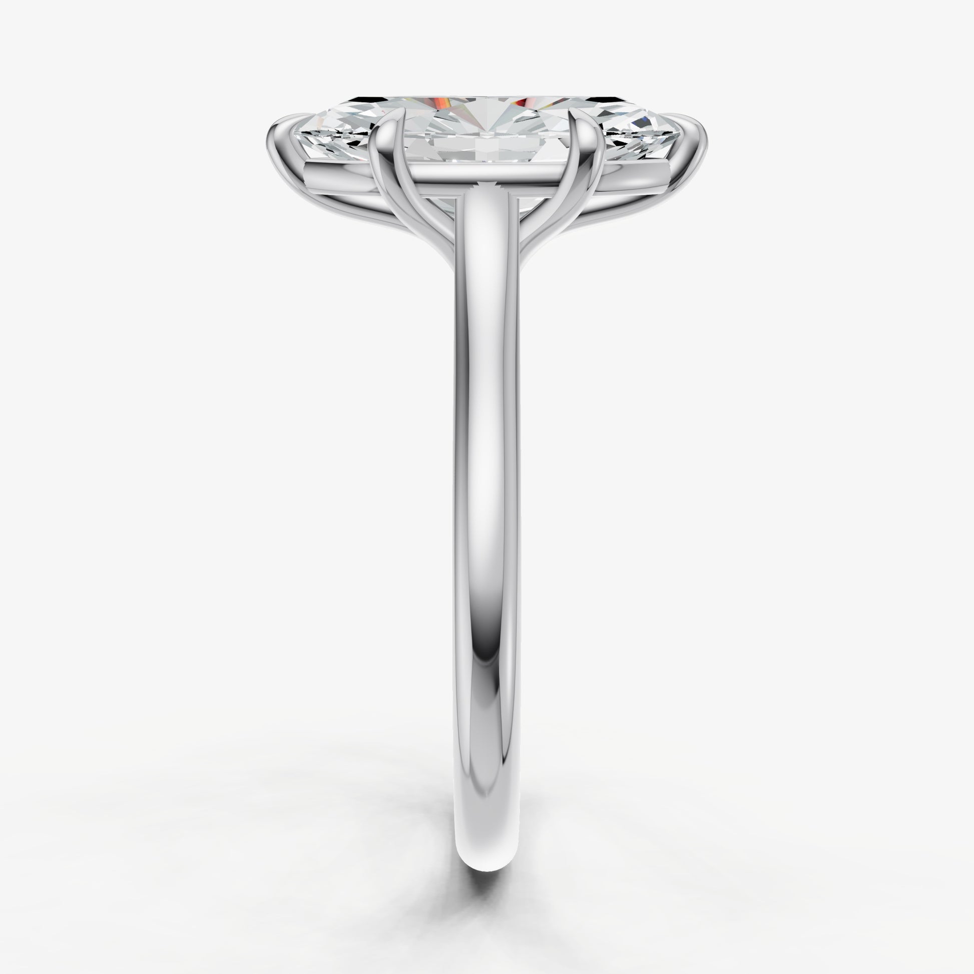 Marquise Cathedral Set Solitaire Engagement Ring