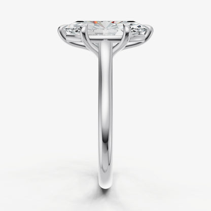 Marquise Cathedral Set Solitaire Engagement Ring