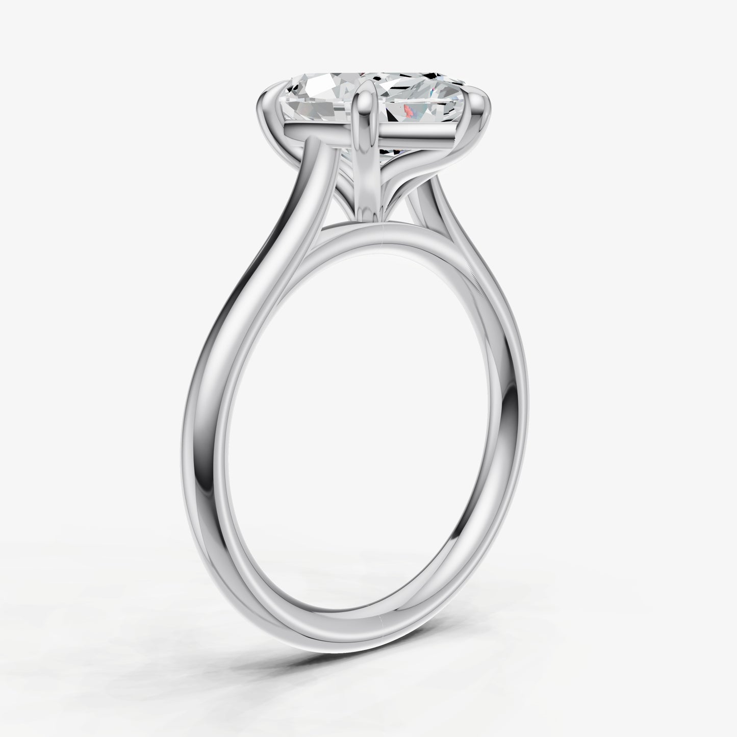 Marquise Cathedral Set Solitaire Engagement Ring