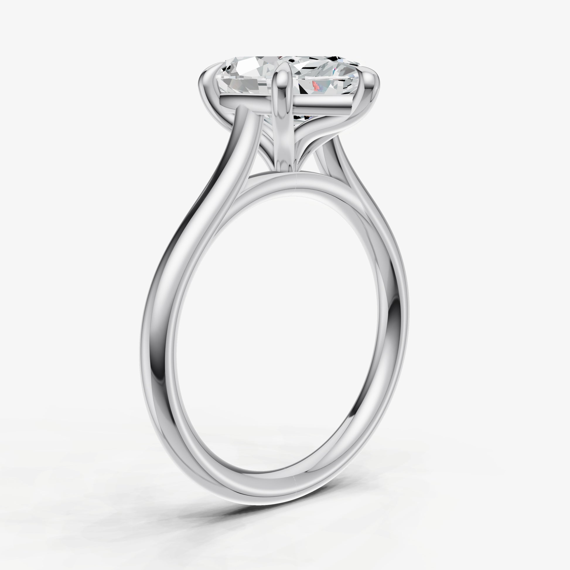 Marquise Cathedral Set Solitaire Engagement Ring